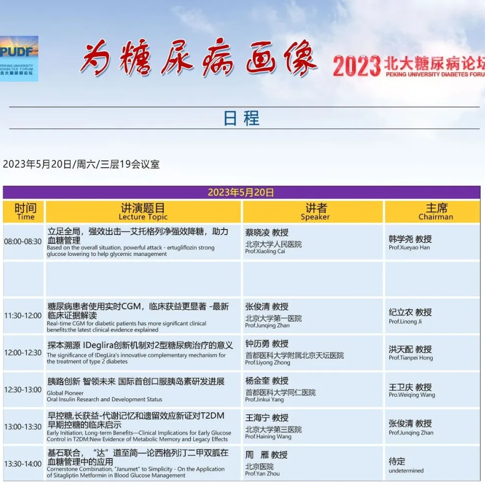 相约在北京！北大糖尿病论坛5月19~21日如约而至！